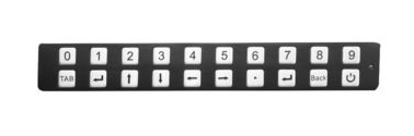 Ruggedized Schlüssel Ip65 20 schwärzen Edelstahl der Tor-Tastatur-304