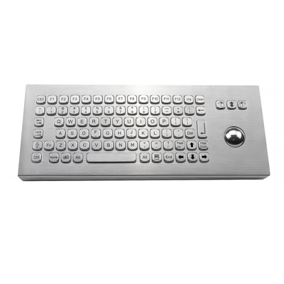 Kompakte industrielle Tischplattentastatur mit Rollkugel-Metallvandalen-Beweis
