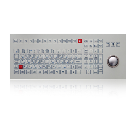 IP65 robuste industrielle Tastatur Trackball Omron Schalter Membran wasserdichte Tastatur