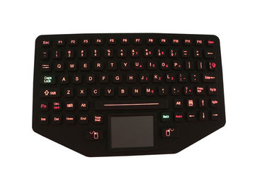 Militär Ruggedized Silikon-Tastatur mit von hinten beleuchtetem Berührungsfläche EMC-Standard