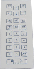 Punktematrix-Kratzerbeweis industrielle Folientastatur mit numerischer Tastatur