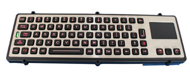 Hintergrundbeleuchtung versiegelte u. ruggedized industrielle Tastatur mit Berührungsfläche RoHS-CER-FCC IP65