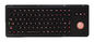 IP65 85 befestigt explosionssichere schwarze industrielle Tastatur mit von hinten beleuchteter Rollkugel